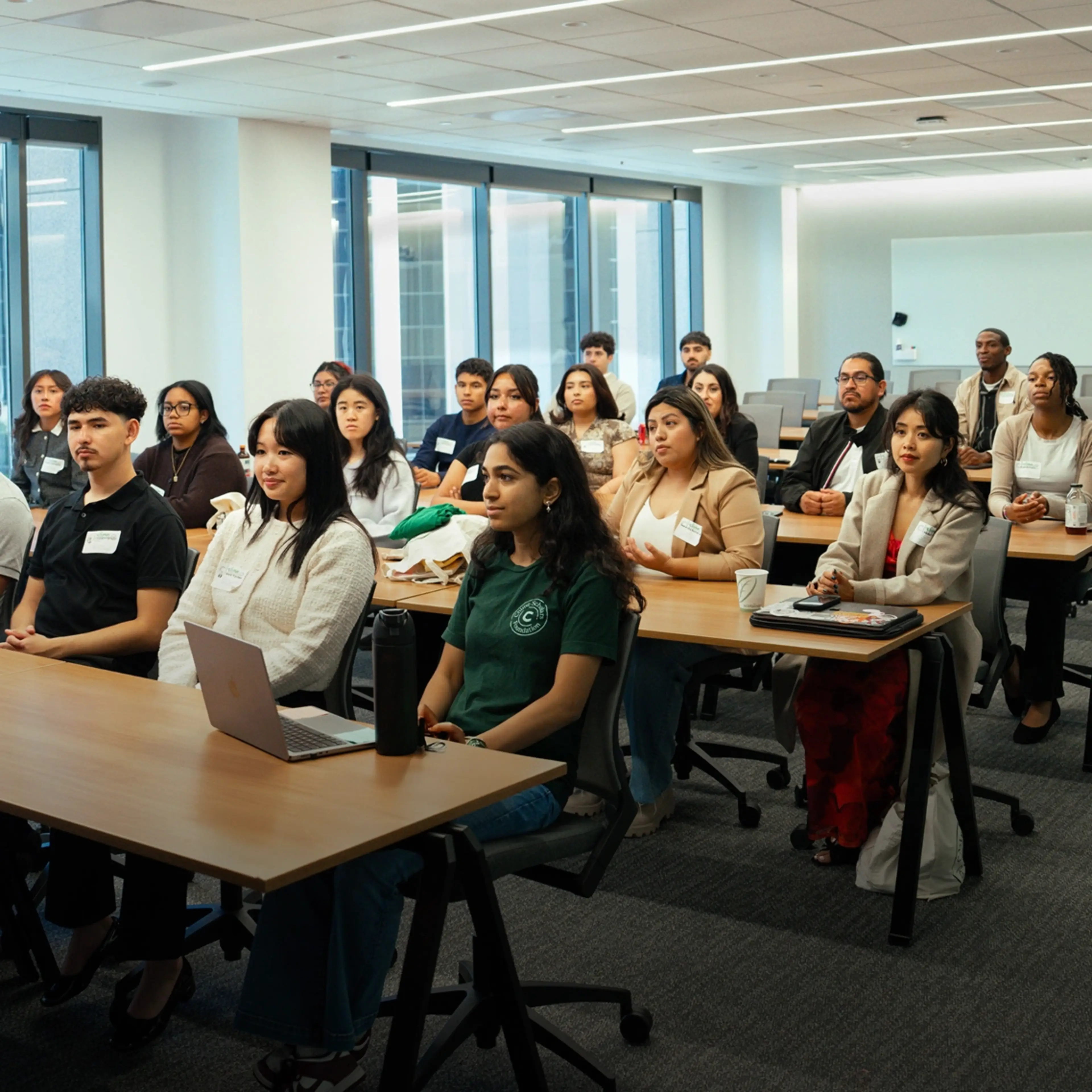 A group of Chime Scholars Foundation students sitting in a room.