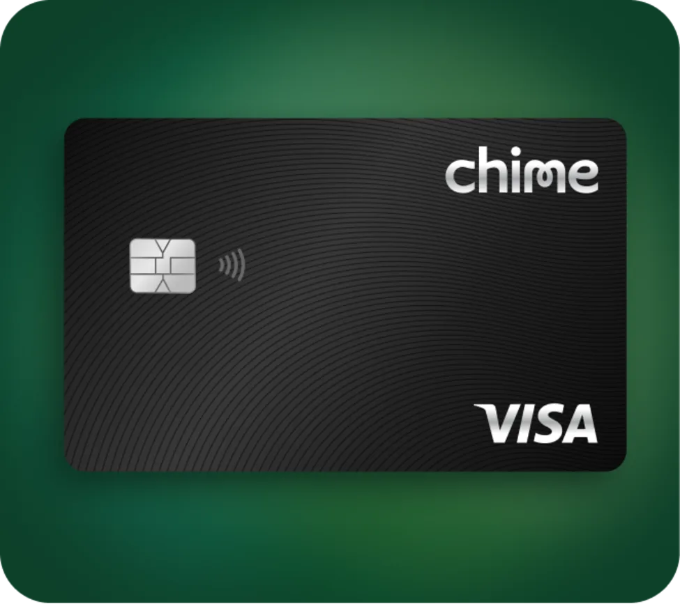 A black Visa Chime Card.