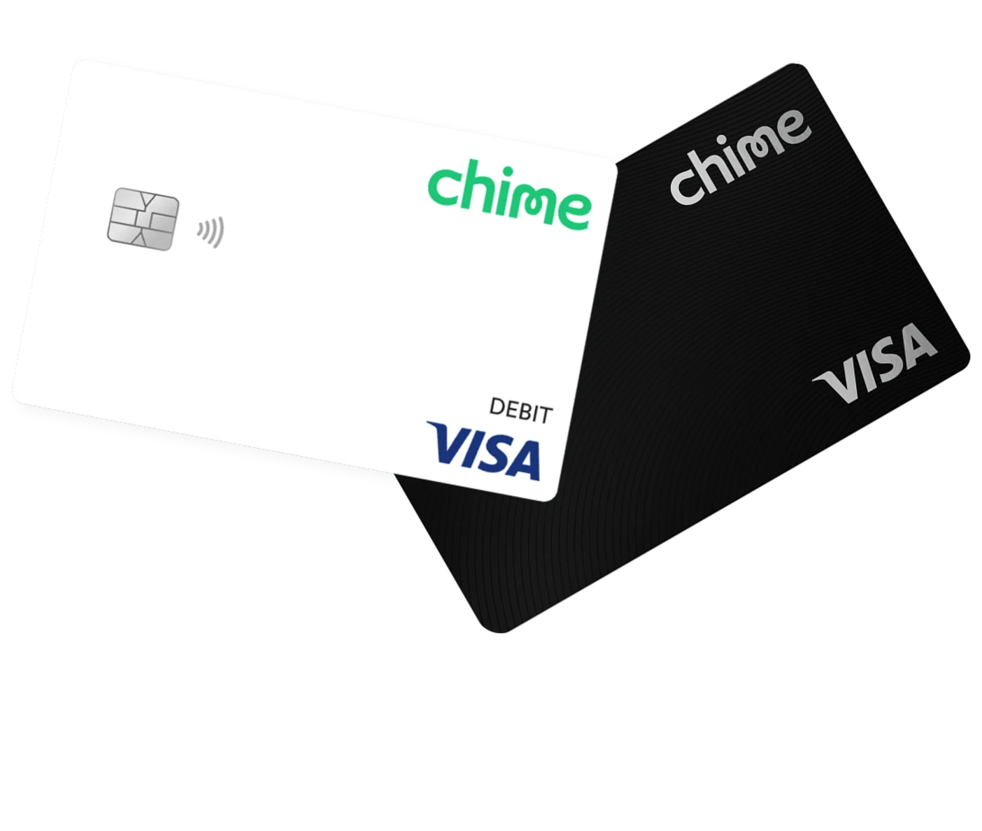 Black and white chime cards.