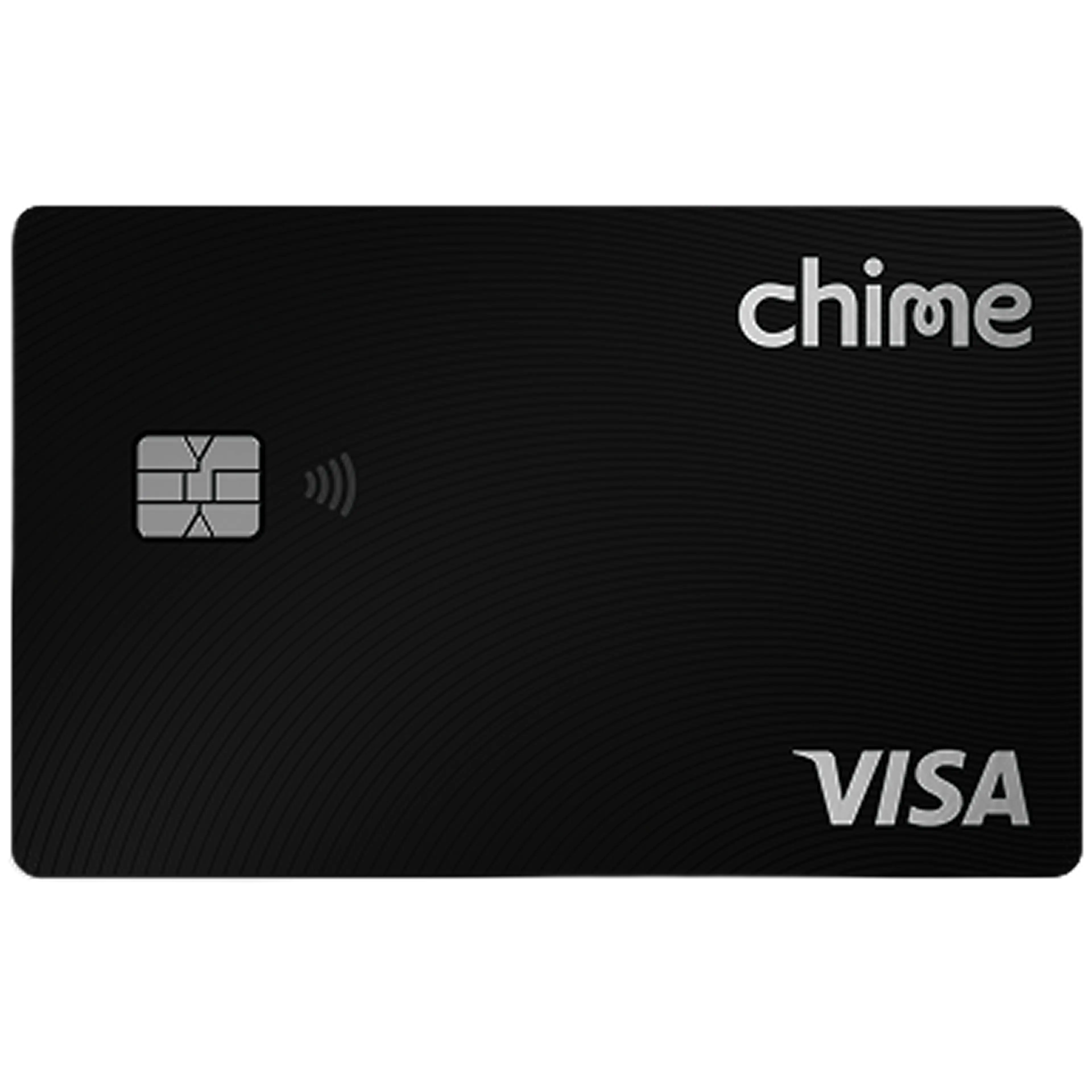 A black Visa Chime Card.