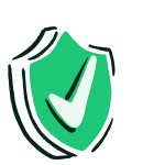 An illustration of a safety checkmark