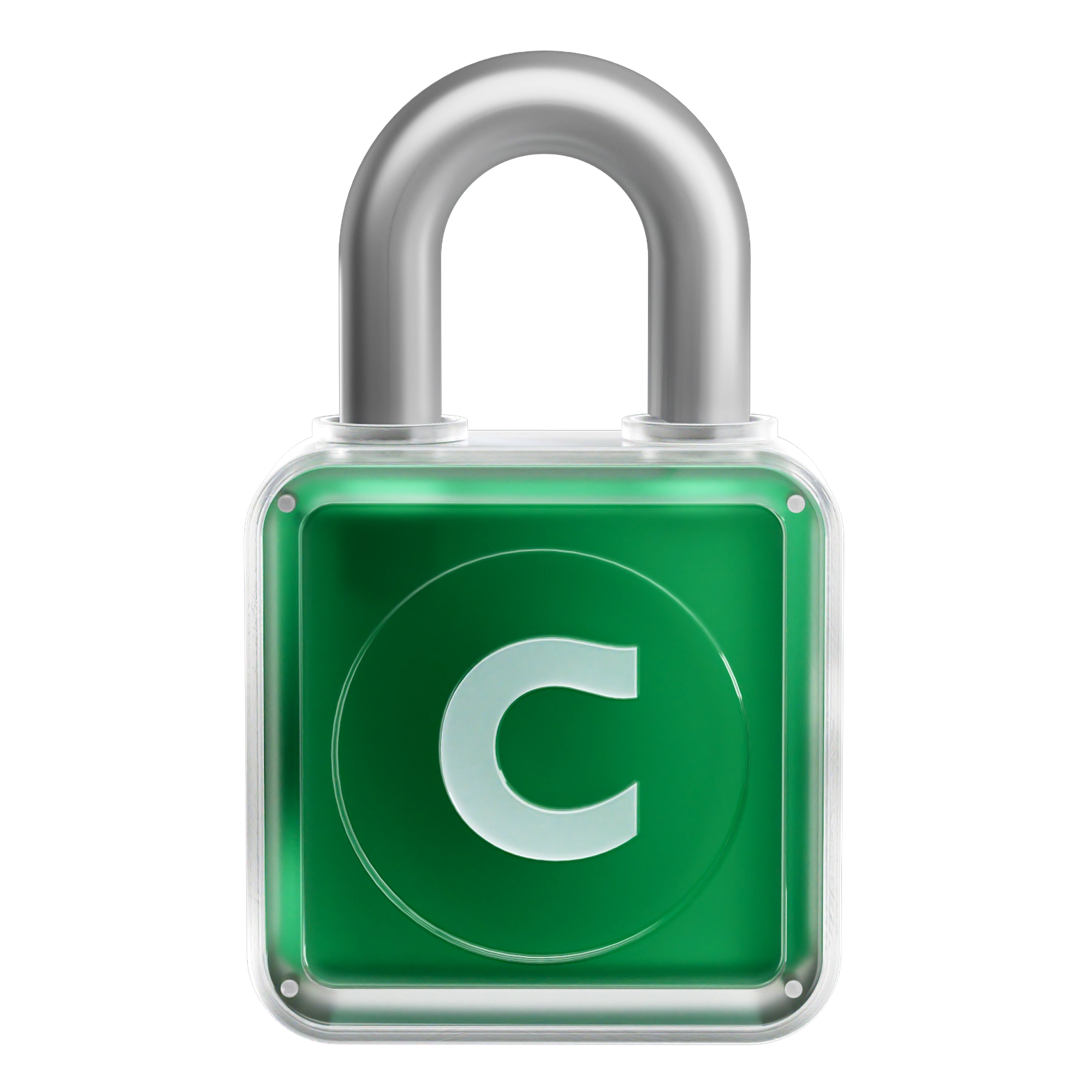 A lock with the Chime logo on it.