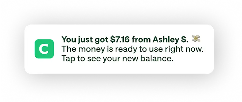 You just got $7.16 from Ashley S