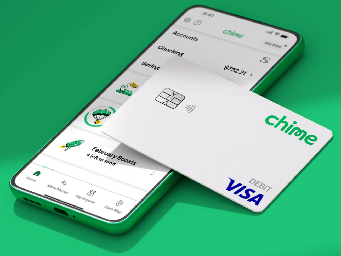 Chime Card and Phone with Chime app 