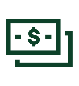 Icon of a money stacked.