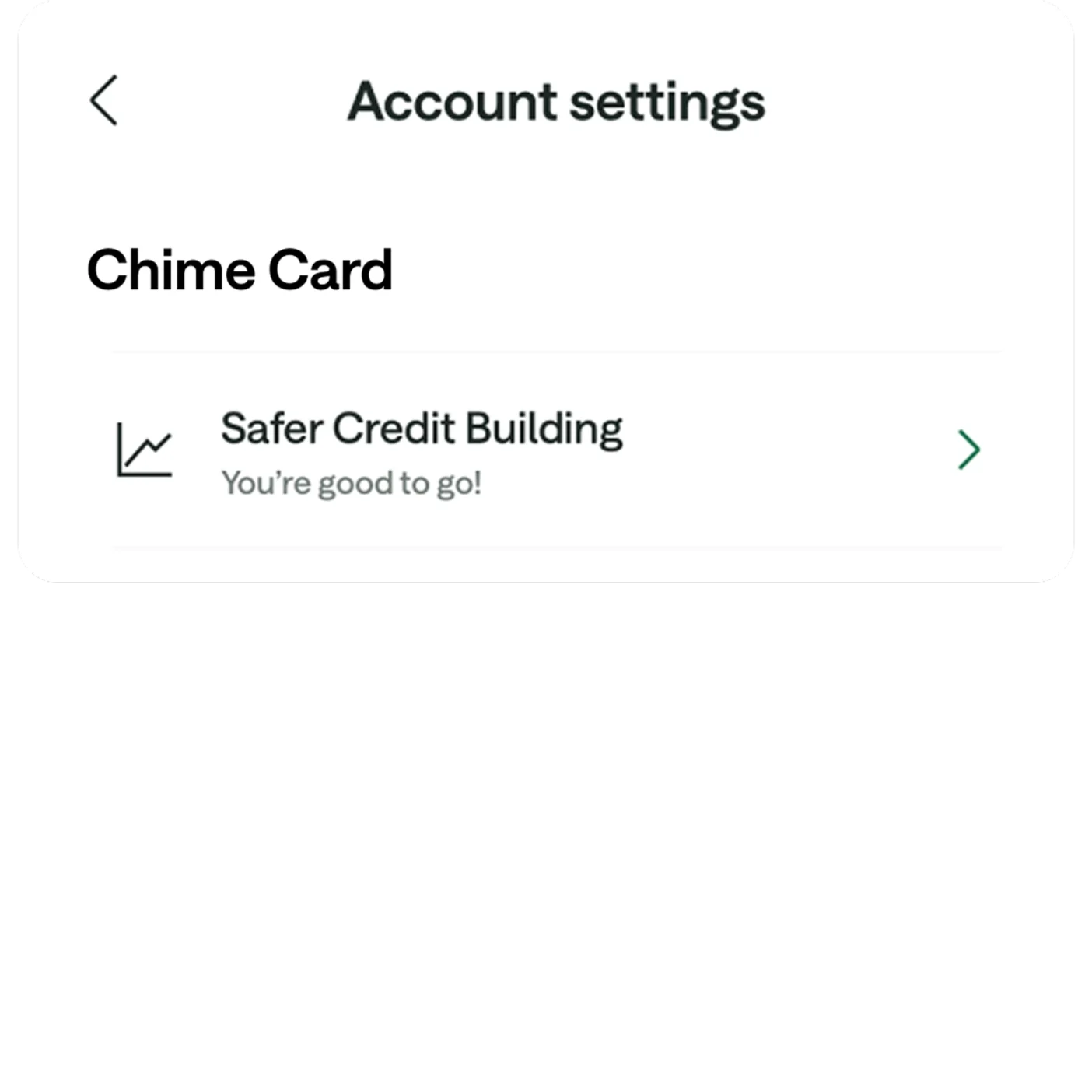Chime Account Settings