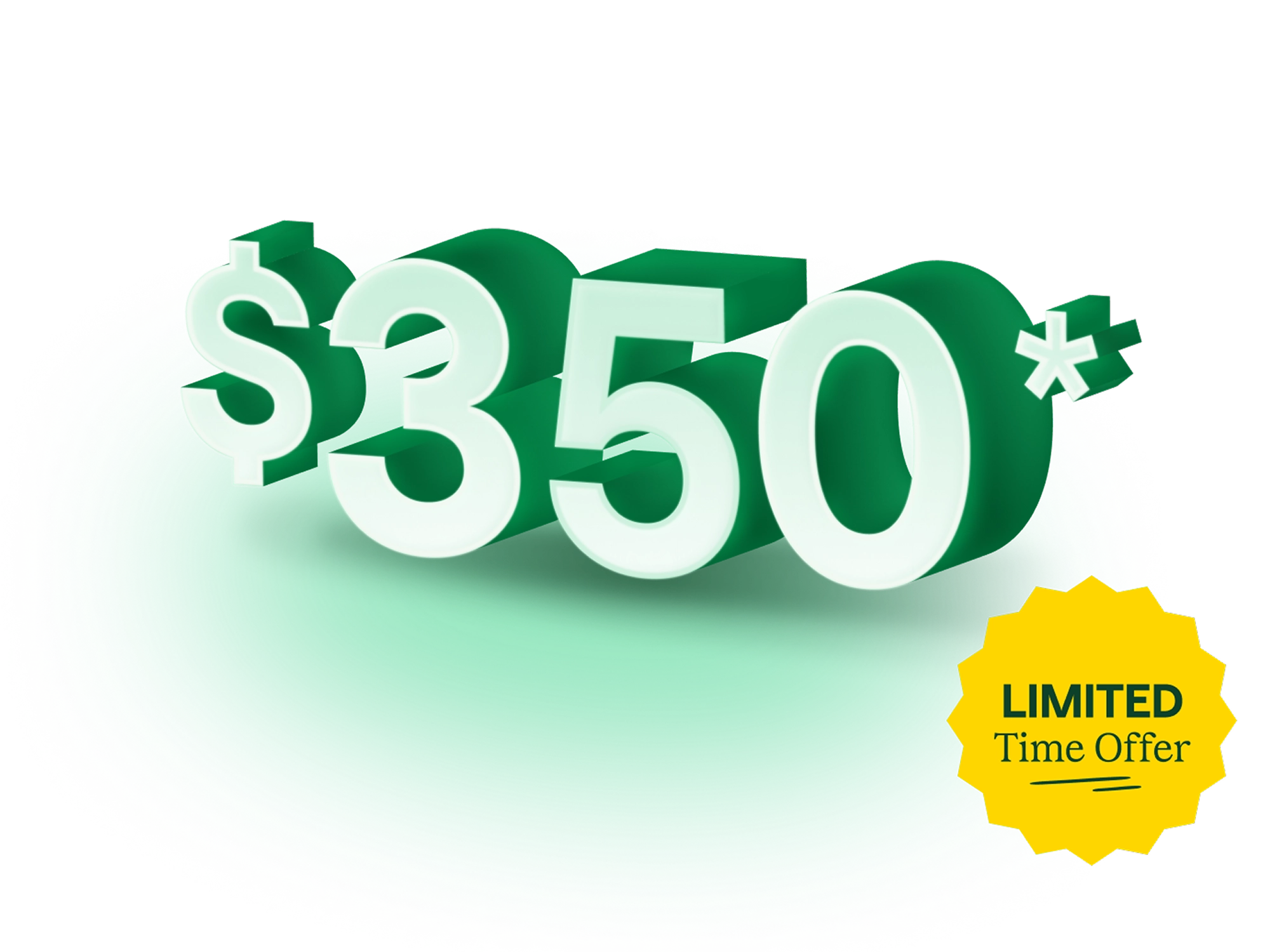 $350 - Limited Time Offer