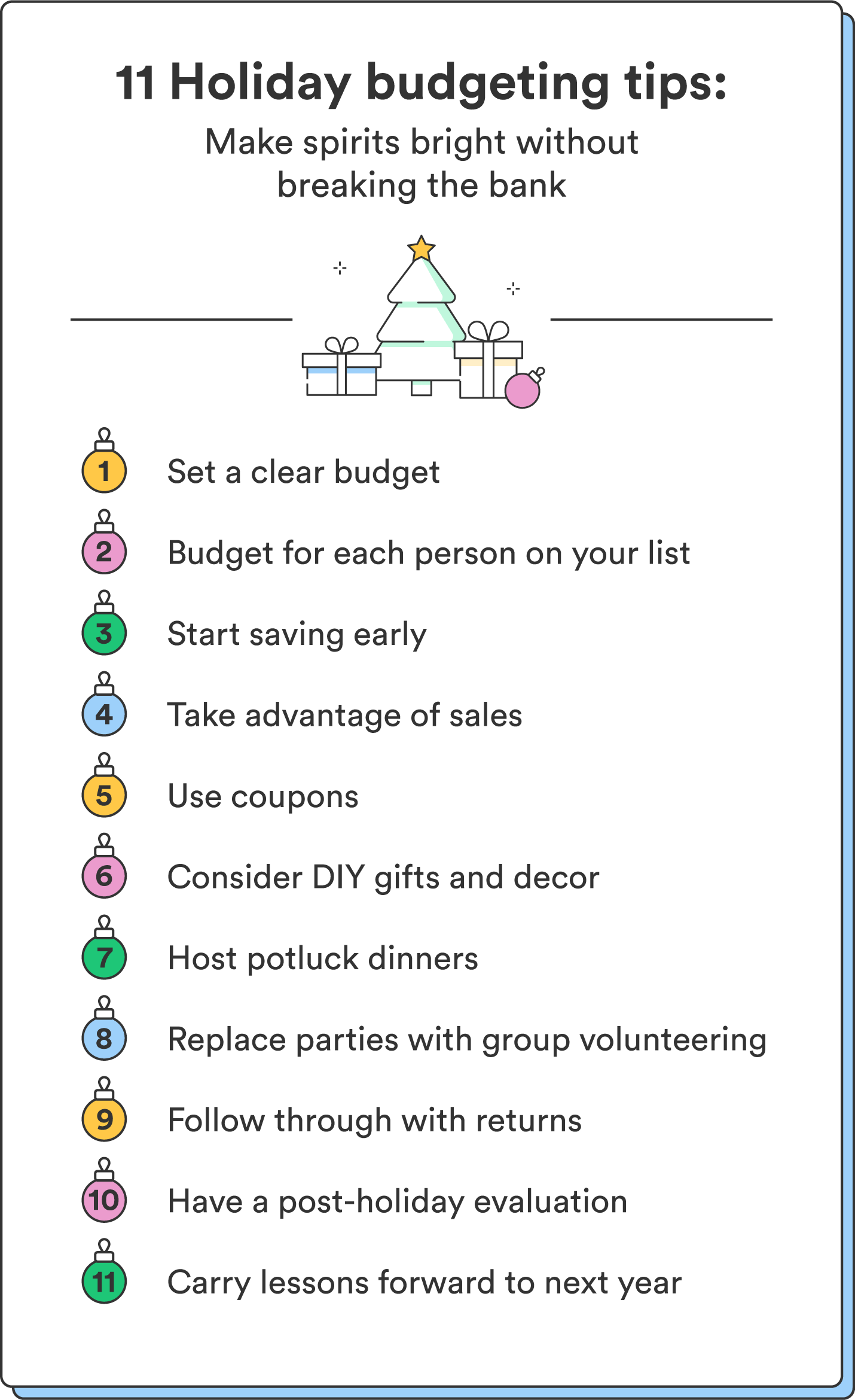 With careful planning and a commitment to financial well-being, you can maximize the holiday season while staying within your budget, ensuring a season filled with joy, gratitude, and financial peace of mind. Get a head start on next year’s finances with our guide to setting financial goals.
