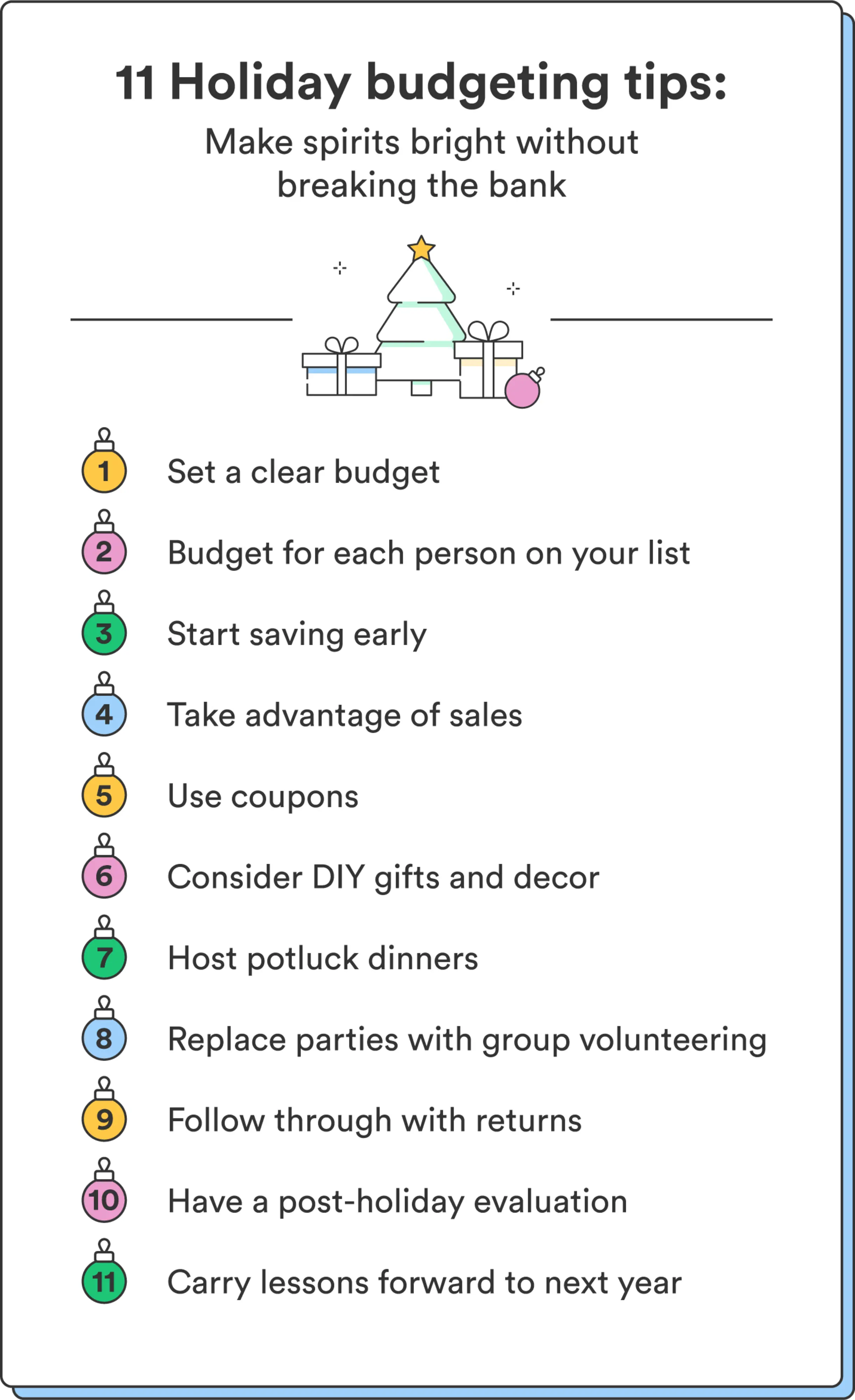 With careful planning and a commitment to financial well-being, you can maximize the holiday season while staying within your budget, ensuring a season filled with joy, gratitude, and financial peace of mind. Get a head start on next year’s finances with our guide to setting financial goals.