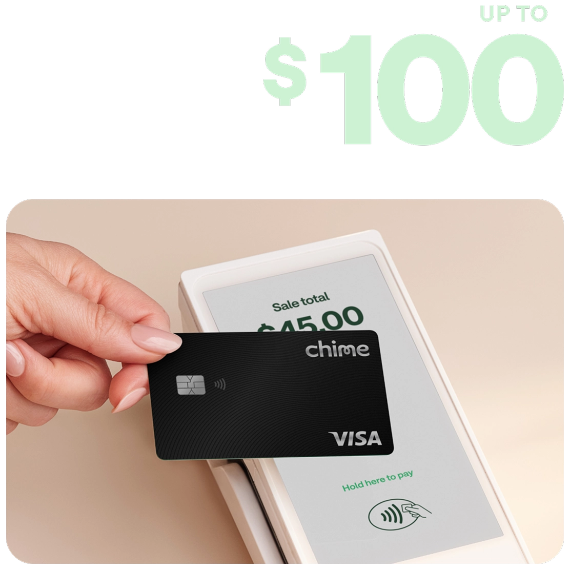 Black Chime Card used to make purchases. 