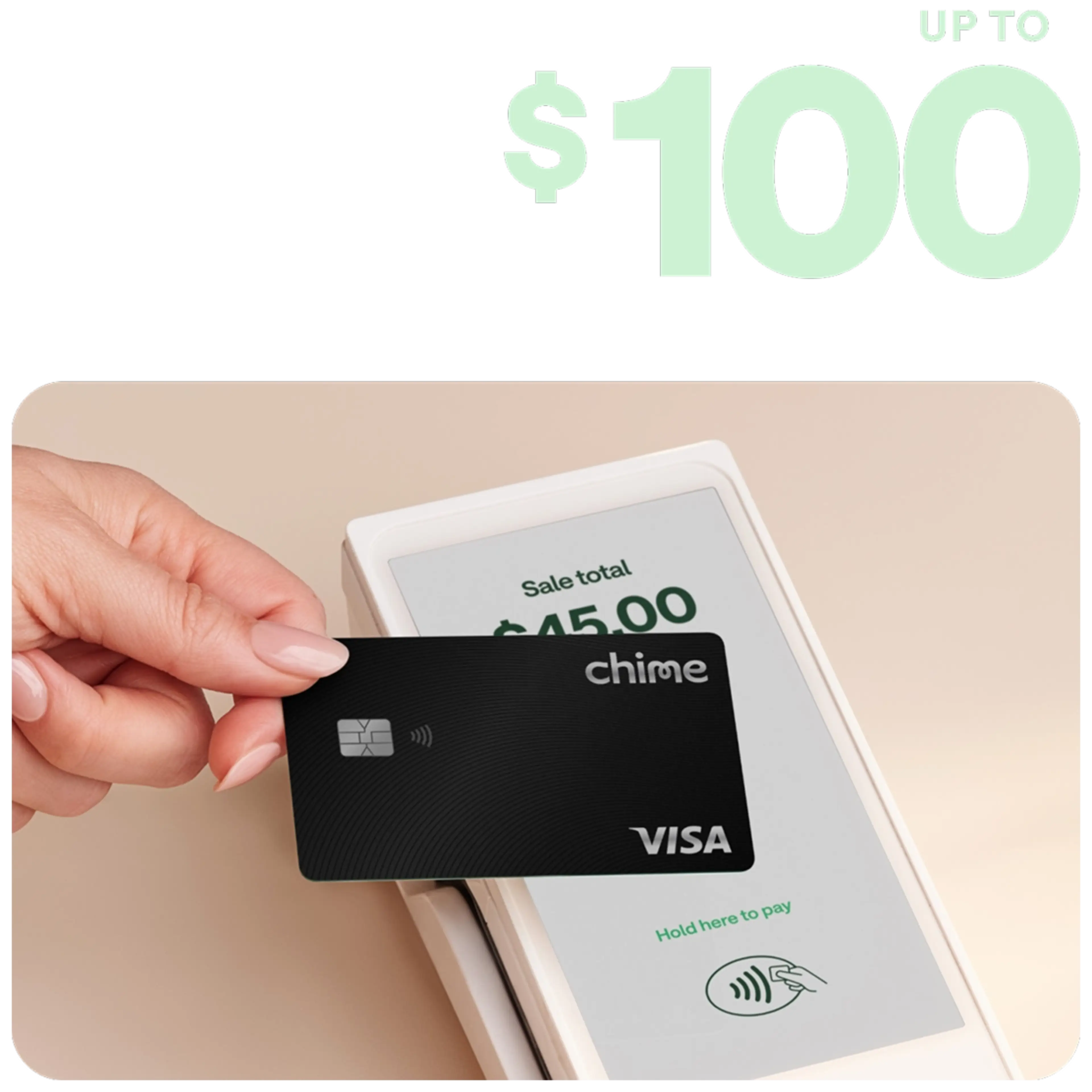 Black Chime Card used to make purchases.