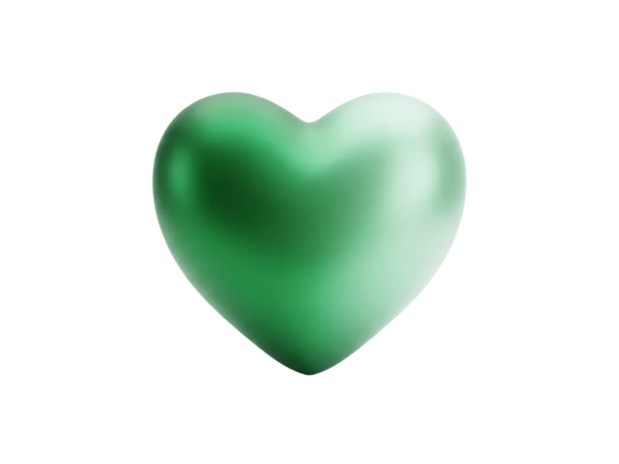 Illustration of a green heart.