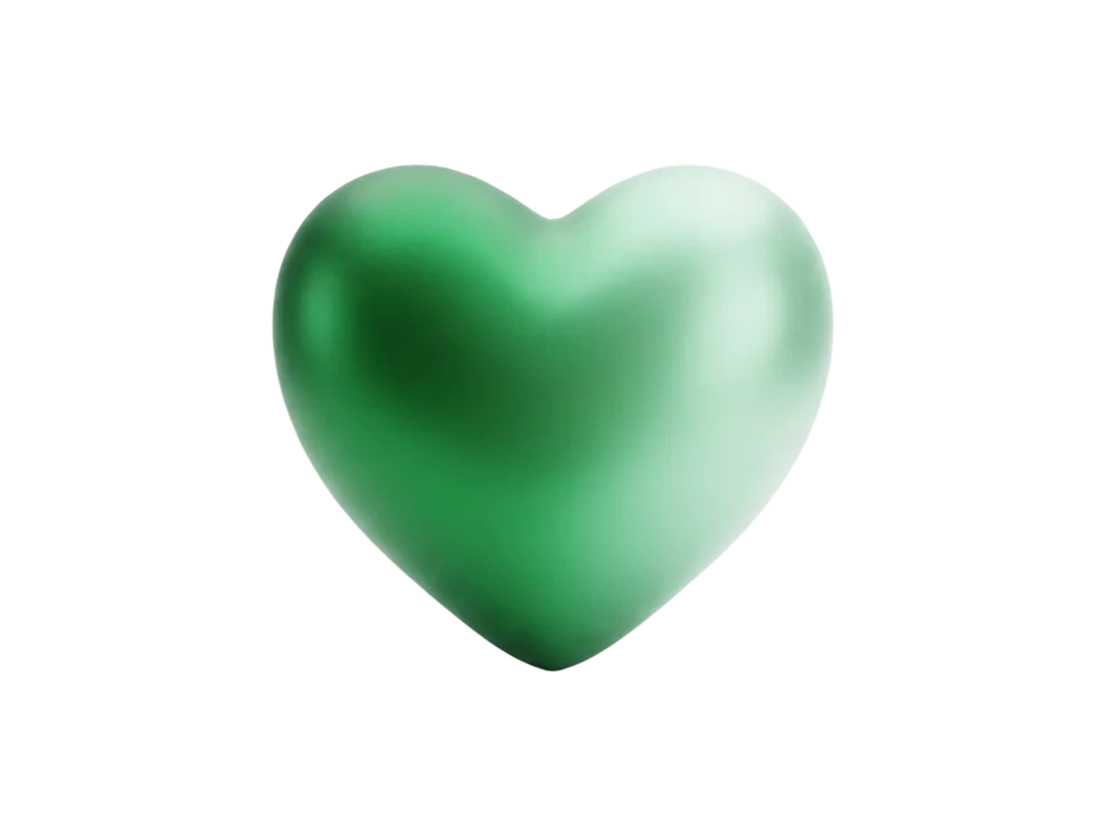 Illustration of a green heart.