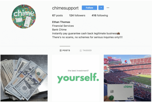 How to protect yourself from online scams chime fake support