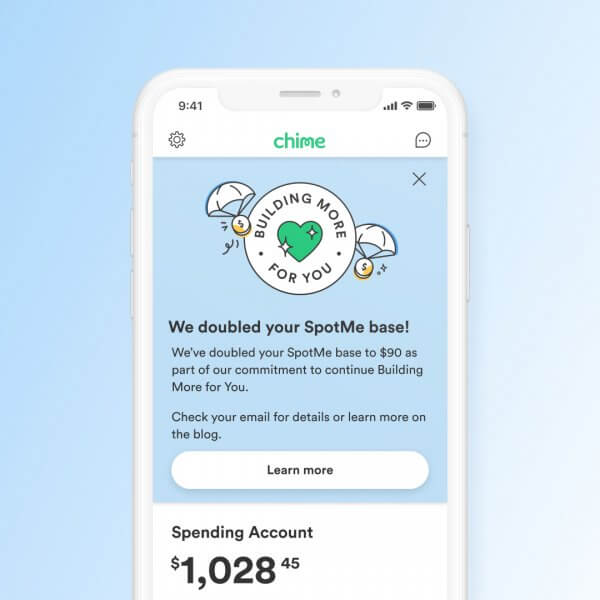 spotme chime enrolled