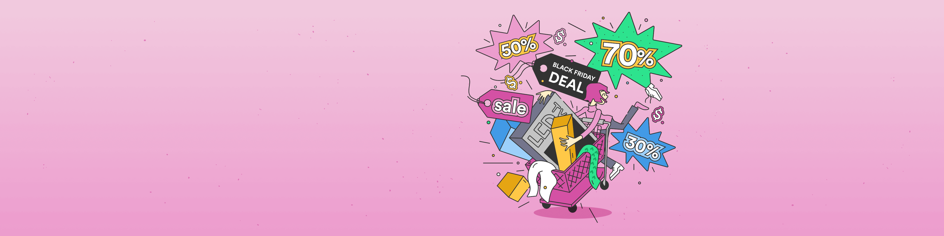 is black friday shopping worth it? illustration of sales and deals