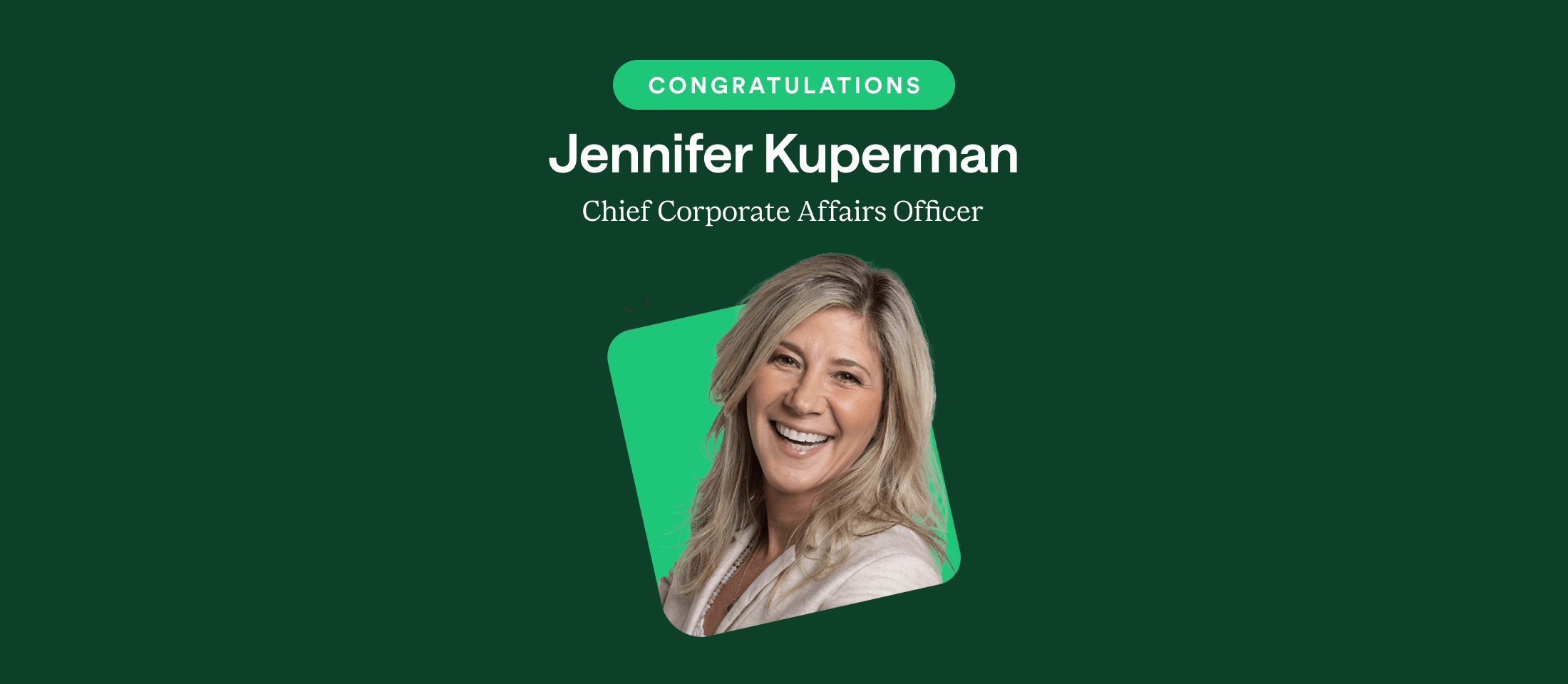 Chime promotes Jennifer Kuperman to Chief Corporate Affairs Officer